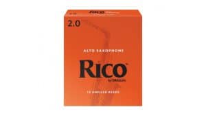 Box of 10 Rico Reeds for Alto Sax