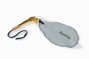 Bamboo cleaning cloth for alto saxophone neck