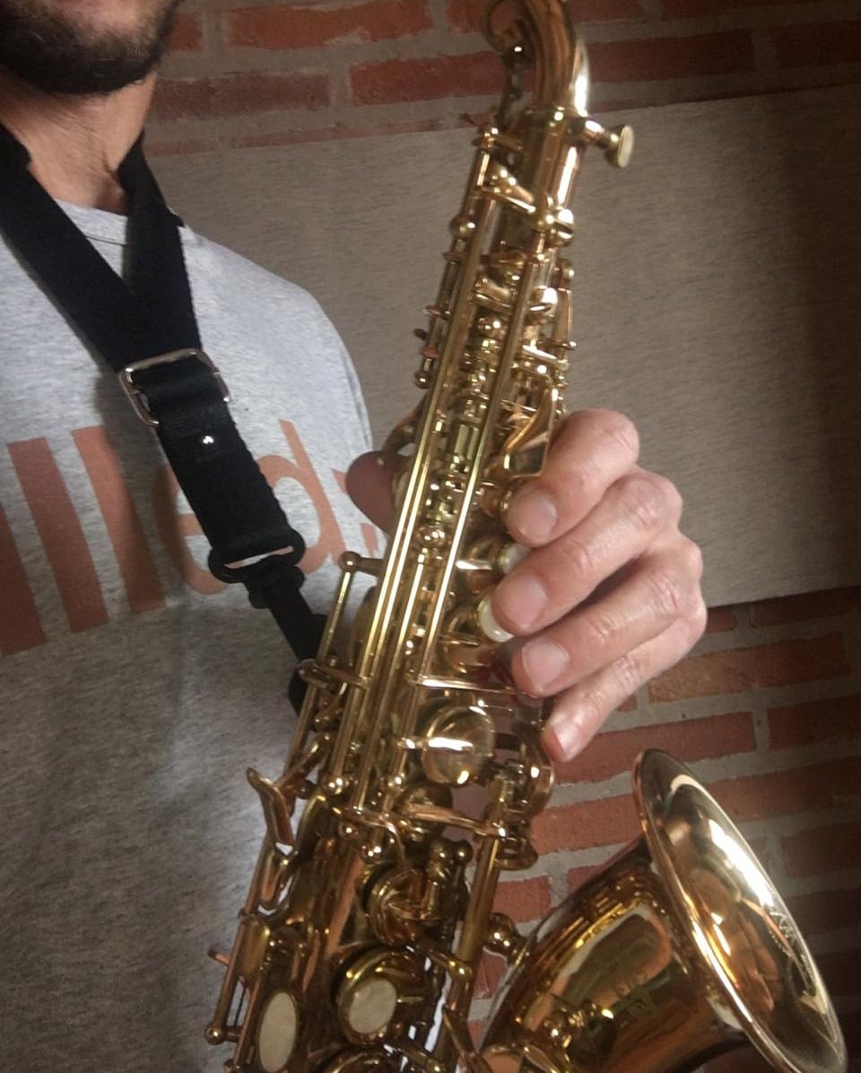 Correa MD acolchada para saxo SOPRANO CURVO
