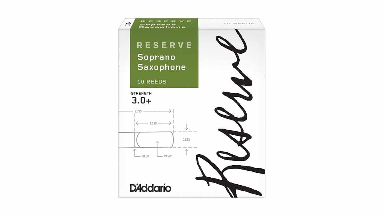 Box of 10 D'Addario Reserve Soprano Saxophone Reeds