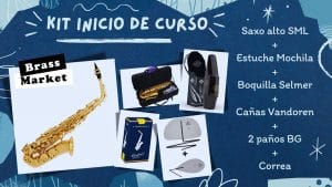 Student Kit: Harlem Alto Saxophone + Selmer Mouthpiece + Vandoren Reeds + BG Swabss & more