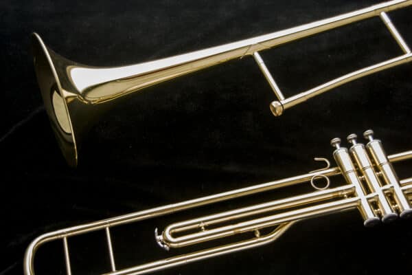 Harlem TBP-900 Valved Trombone New! Lightweight case