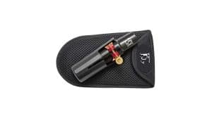 BG Mouthpiece holder for tenor saxophone, baritone, bass clarinet or tuba mouthpieces