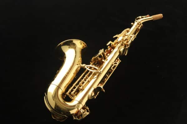Saxo soprano Curvo Harlem SSC-310 Nuevo! Con estuche ligero