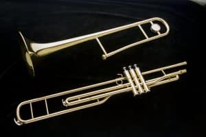Harlem TBP-900 Valved Trombone New! Lightweight case