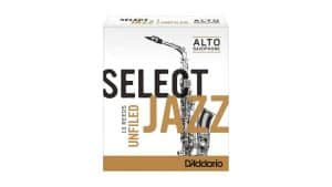 Box of 10 D'Addario Select Jazz Unfiled Alto Saxophone Reeds