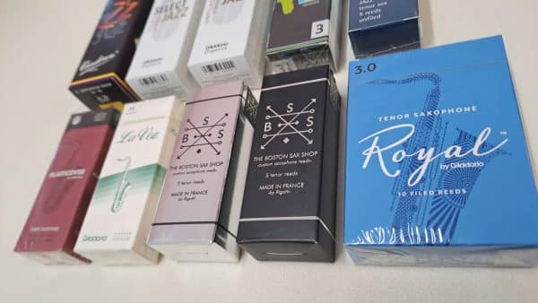 Pack of 10 Brass Market Jazz Combo reeds for tenor saxophone