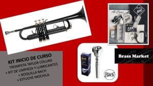 Studio Kit: Taylor Collins TR-09 Trumpet + Bach Mouthpiece + Maintenance Kit and Lubricants