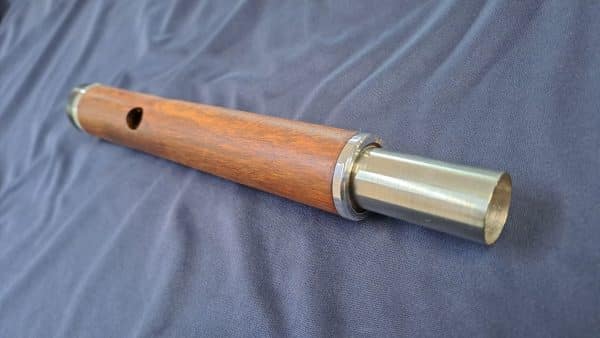 Cabeza de flauta travesera Marcello Flutes de roble africano y alpaca