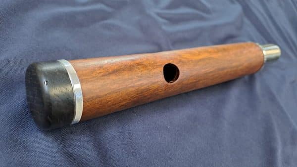 Cabeza de flauta travesera Marcello Flutes de roble africano y alpaca