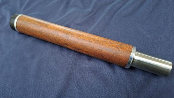 Cabeza de flauta travesera Marcello Flutes de roble africano y alpaca