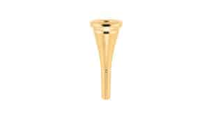 Gold-plated Bach mouthpiece for French horn