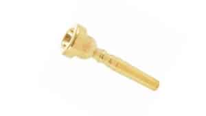 Gold-plated Bach trumpet mouthpiece